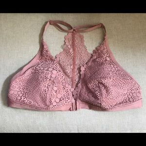 H&M soft cup lace back bra Rose (medium)